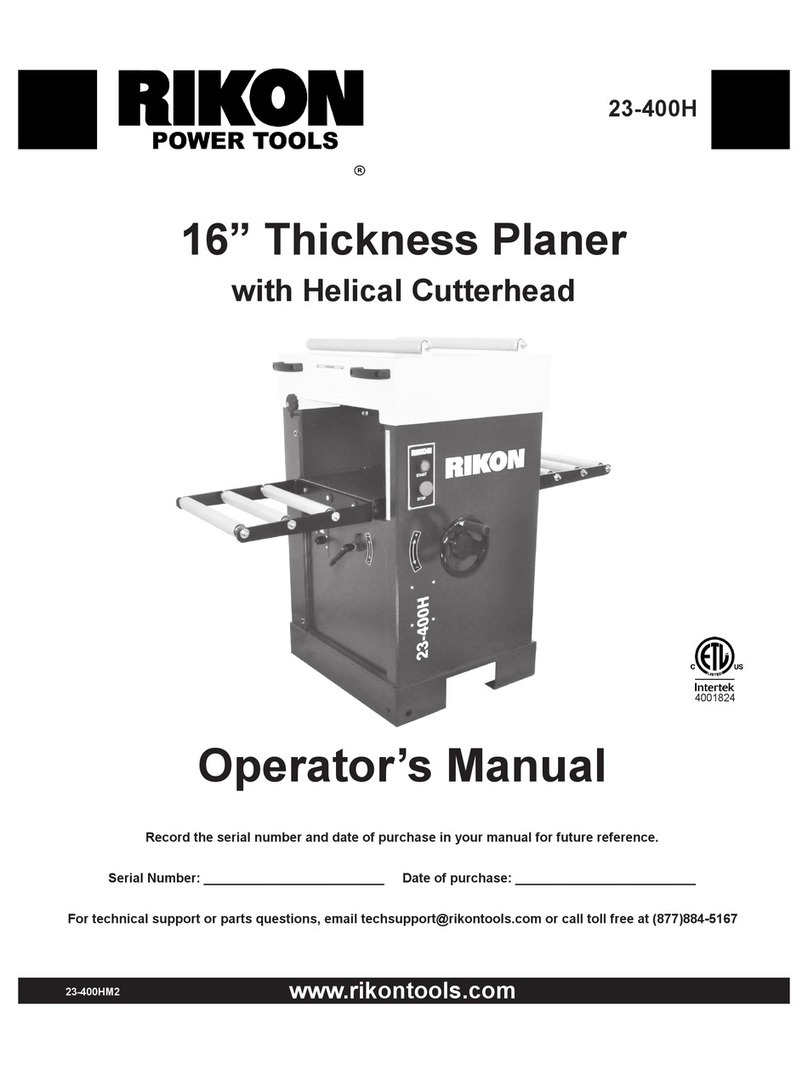 Rikon Power Tools 23-400H Operator's manual