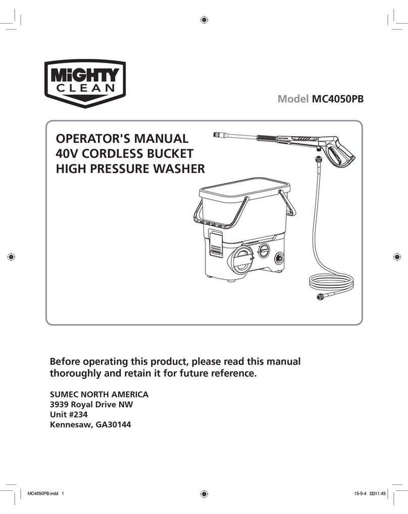 Mighty Clean MC4050PB Operator's manual