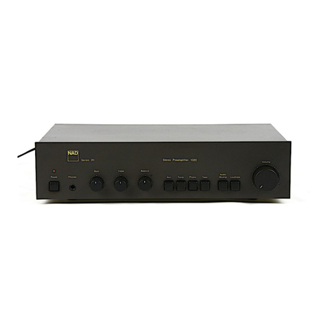 NAD 1020A Instructions for installation and operation