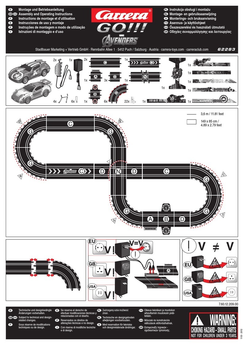 Carrera 62283 Assembly and operating instructions Carrera 62283 Assembly and operating instructions