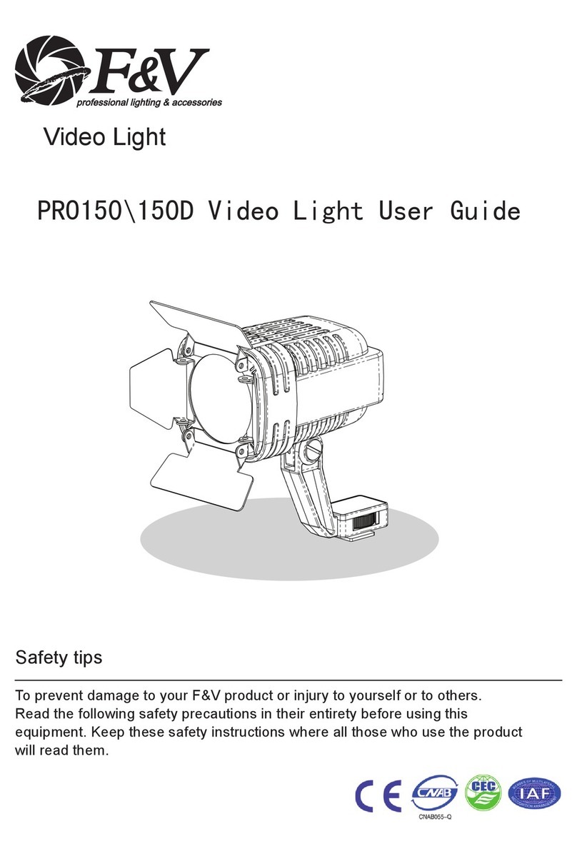 F&V PRO150 user manual