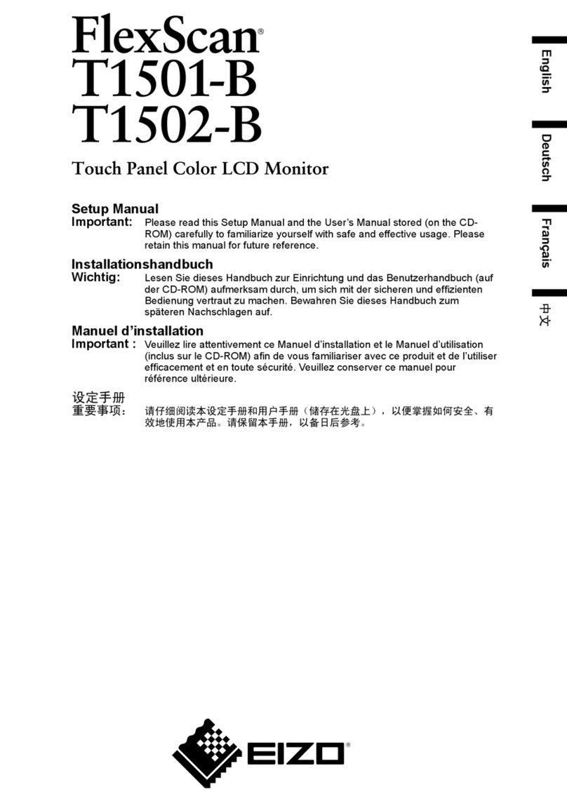 Eizo FLEXSCAN T1501-B - User guide Eizo FLEXSCAN T1501-B - User guide