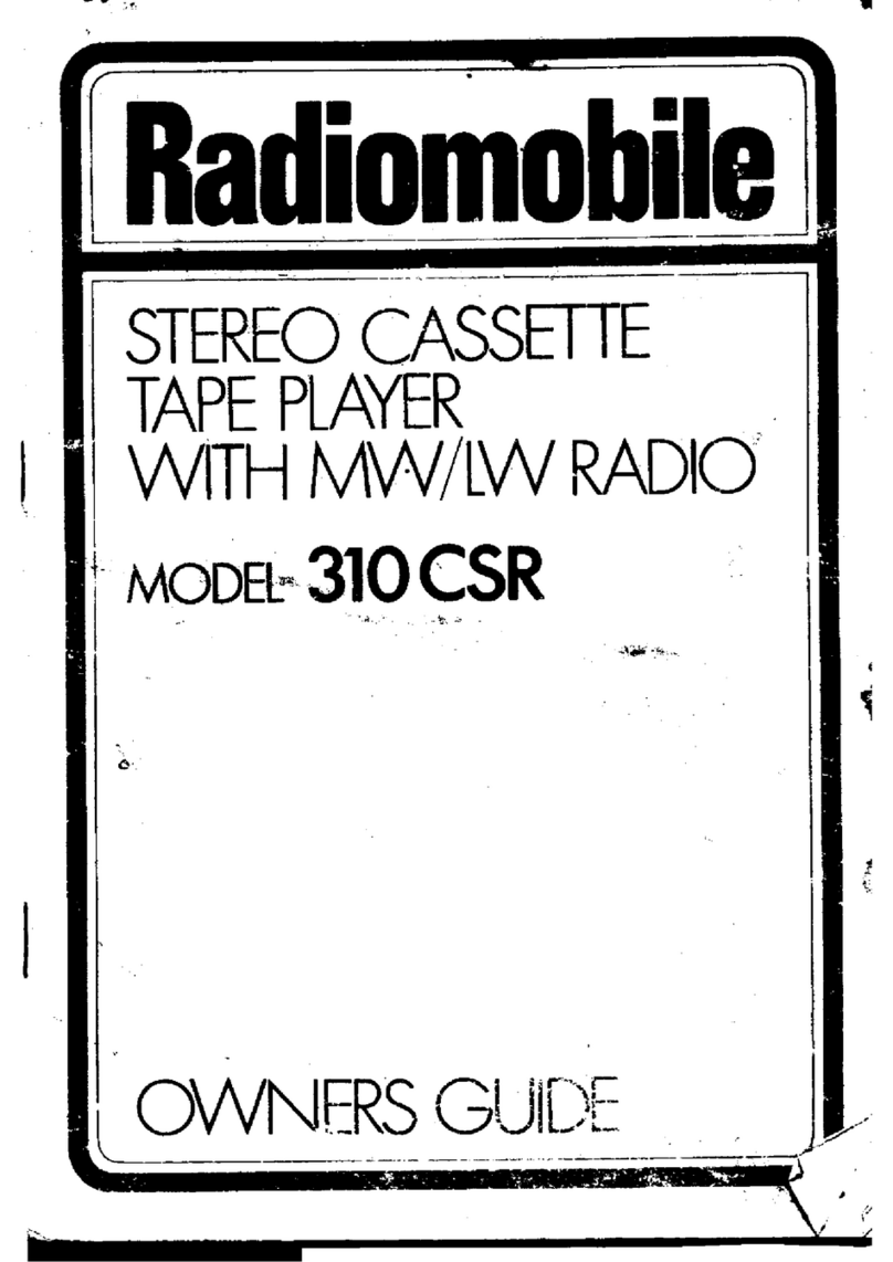 Radiomobile 310 CSR owner's guide