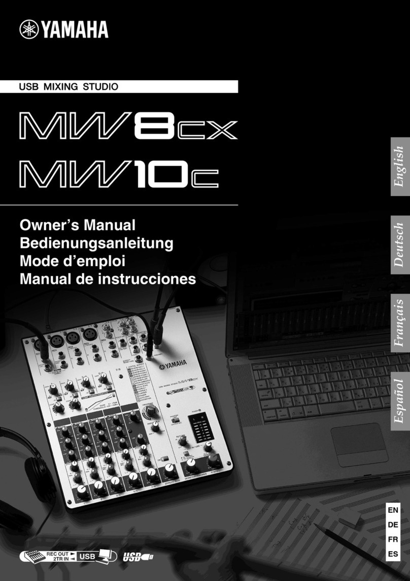Yamaha MW8cx owner's manual