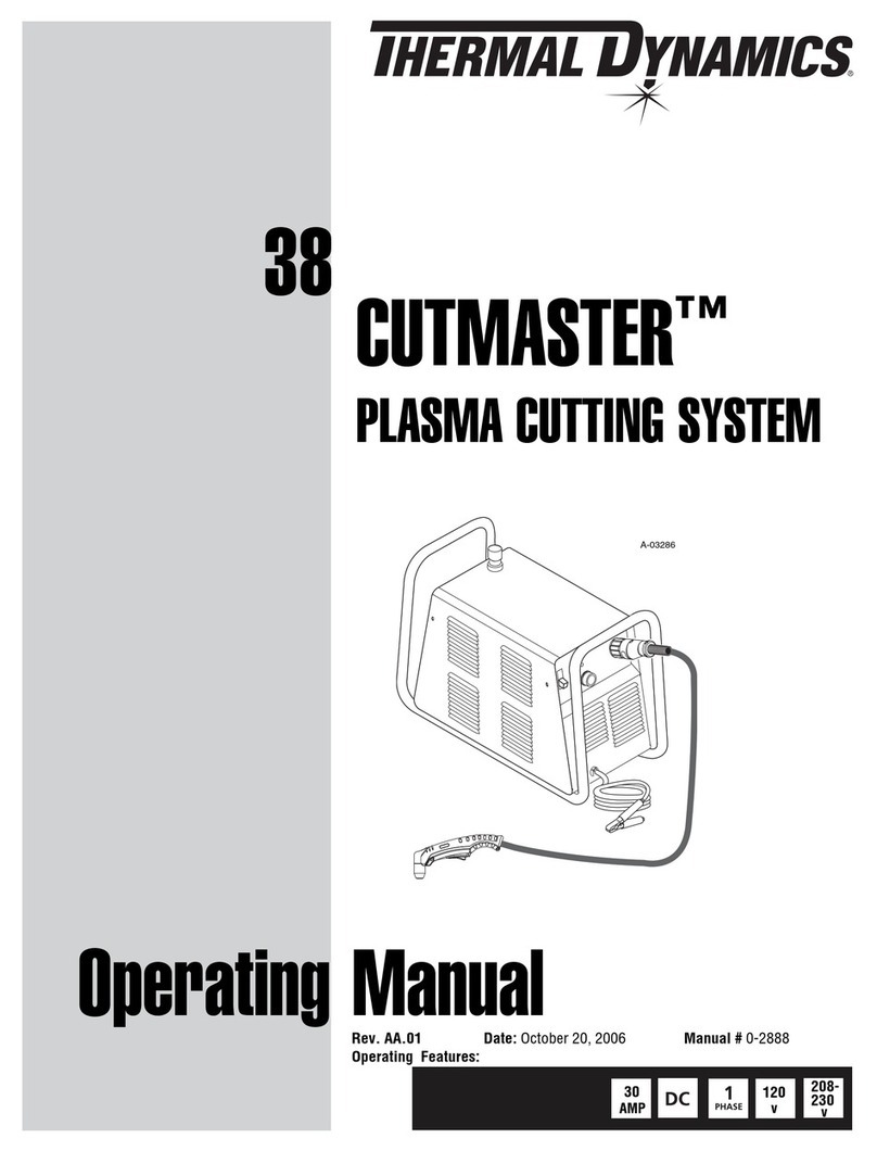 Thermal Dynamics 38 Cutmaster User manual
