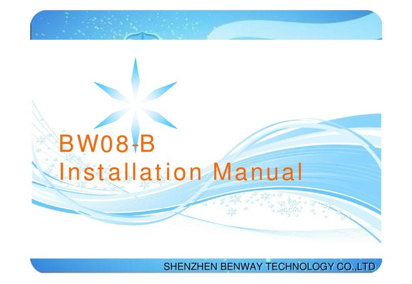 Benway BW08-B installation manual