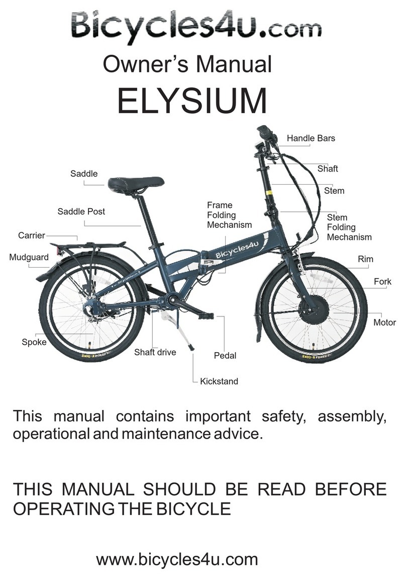 Bicycles4u ELYSIUM owner's manual