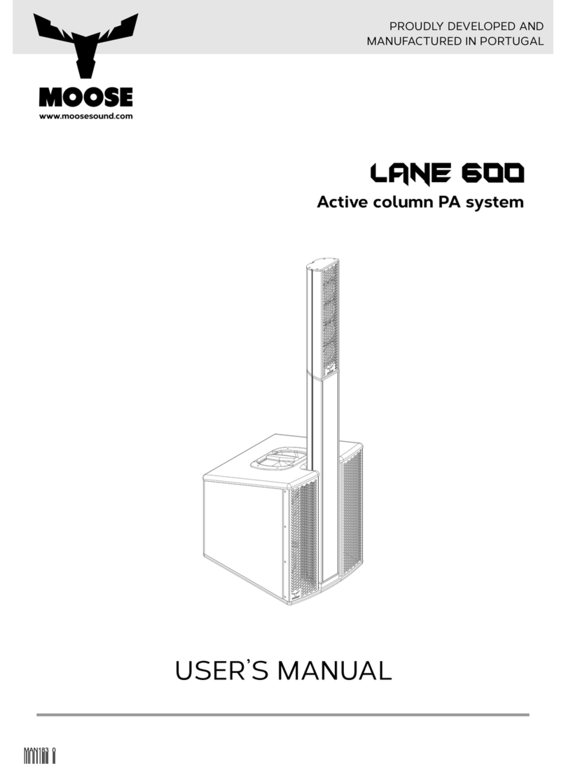MOOSE LANE600 User manual