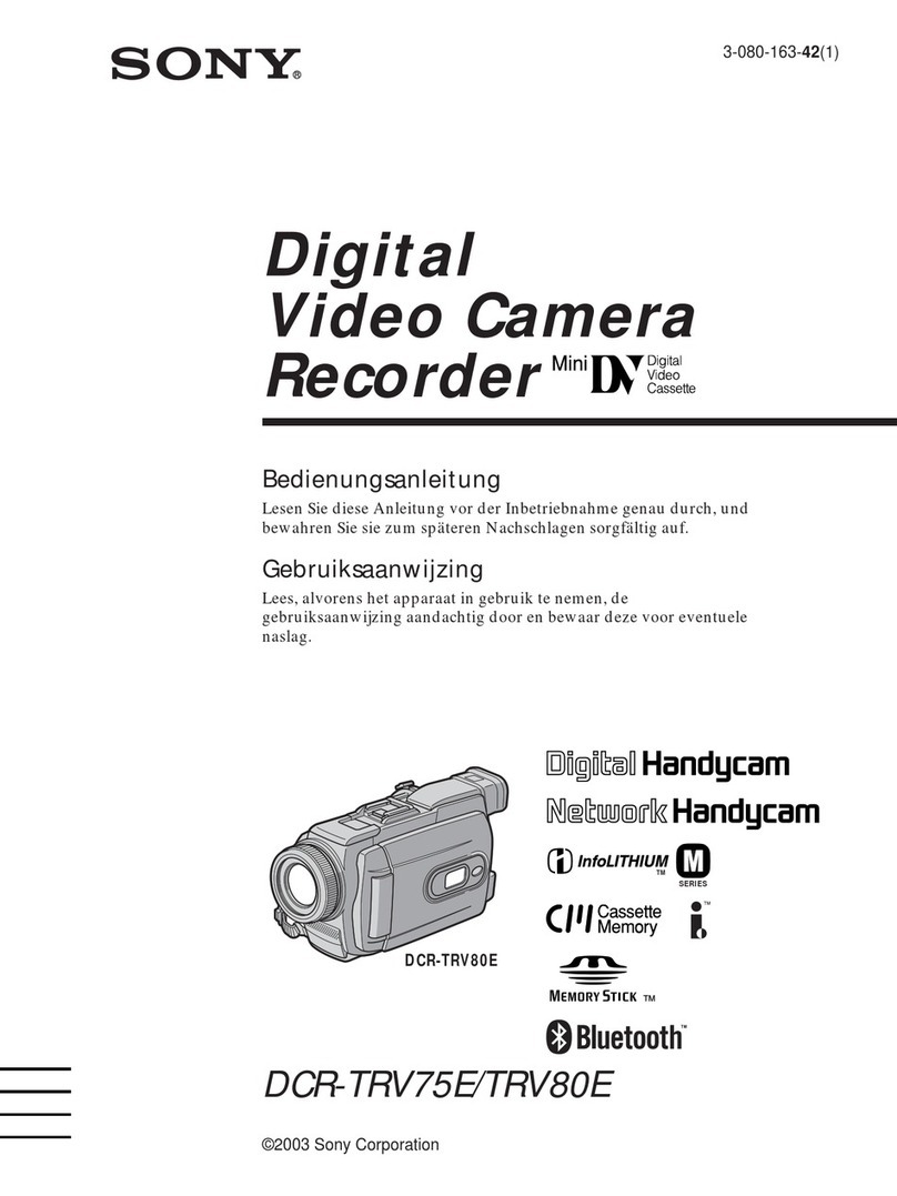 Sony DCR - TRV80E User manual