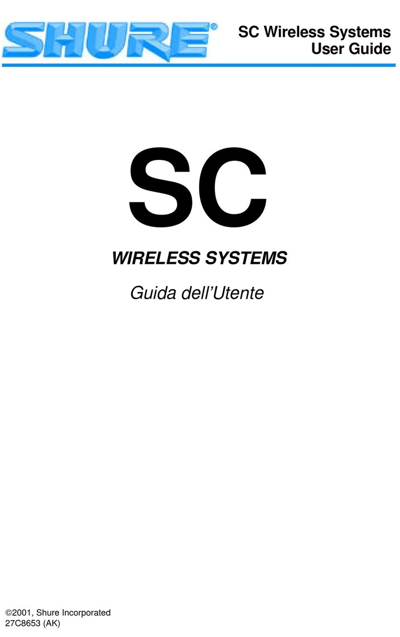 Shure SC User manual