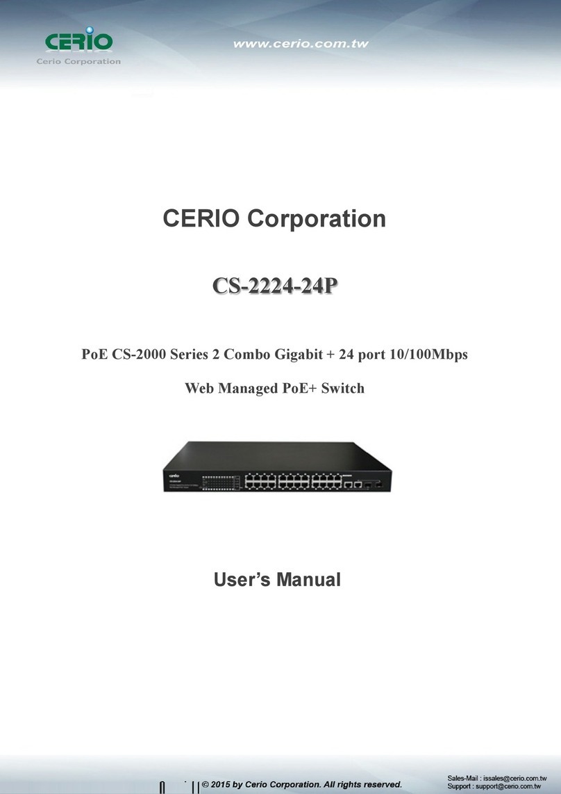 Cerio CS-2224-14P user manual Cerio CS-2224-14P user manual