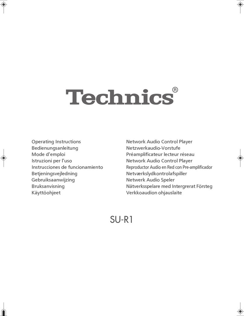 Technics SU-R1 User manual Technics SU-R1 User manual