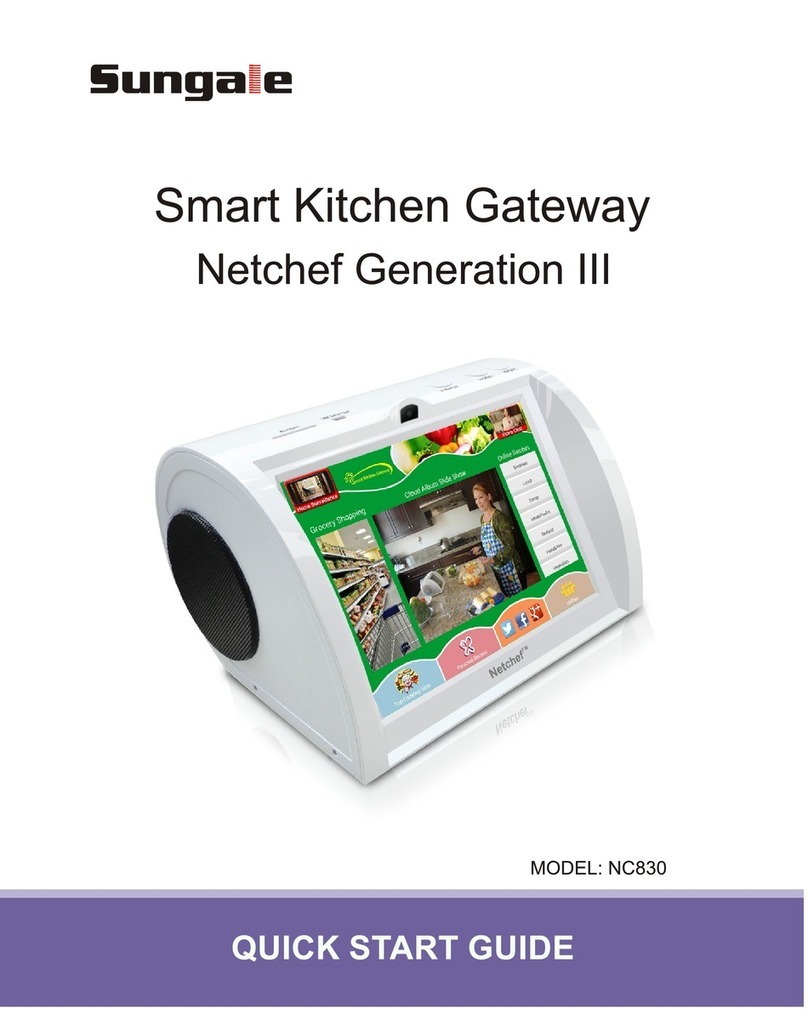 Sungale NC830 quick start guide