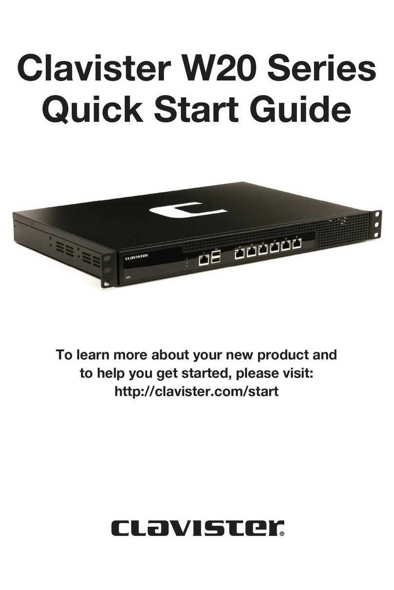 Clavister W20 Series quick start guide Clavister W20 Series quick start guide