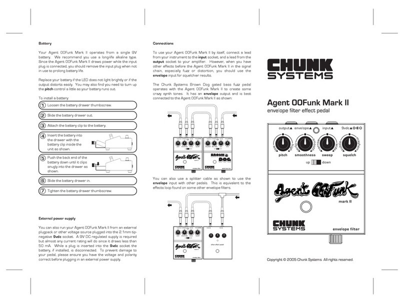 Chunk Systems Agent 00Funk Mark II manual
