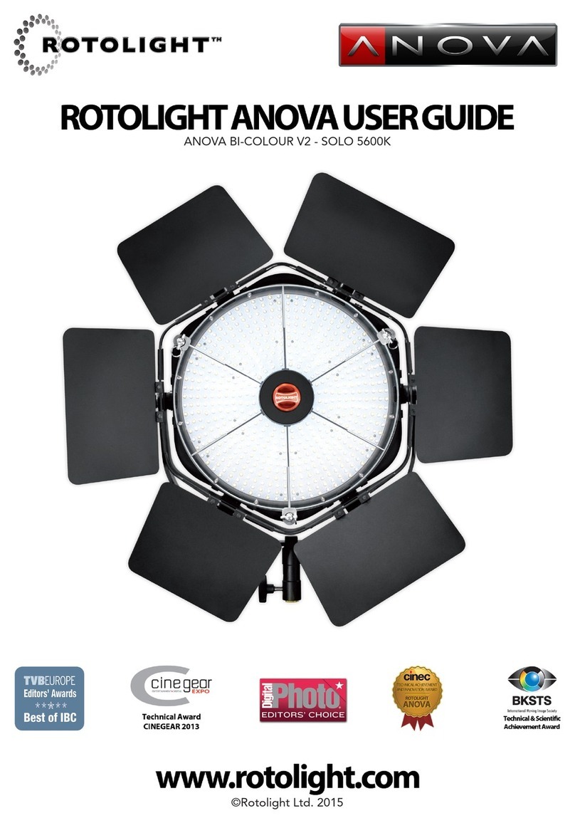 Rotorlight ANOVA BI-COLOUR V2 - SOLO 5600K User manual