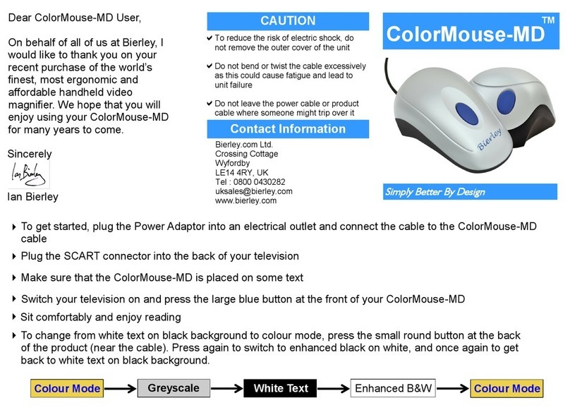Bierley ColorMouse-MD User manual