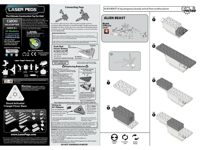 LaserPegs CI200 Alien Beast Assembly instructions LaserPegs CI200 Alien Beast Assembly instructions