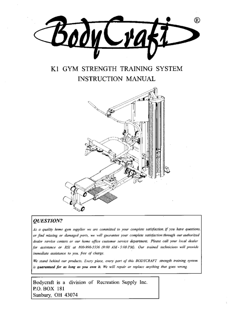 Body Craft K1 User manual