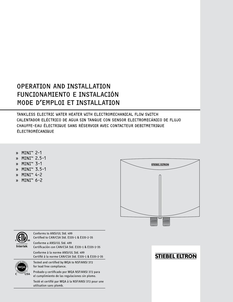 STIEBEL ELTRON MINI 2-1 Instruction Manual STIEBEL ELTRON MINI 2-1 Instruction Manual