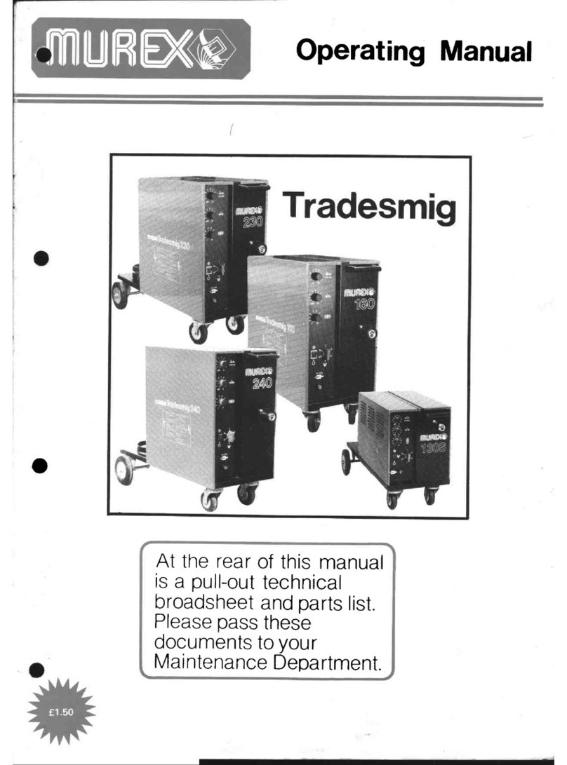 Murex tradesmig 230 Operation manual