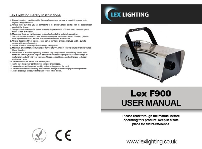 LEX Lighting F900 user manual