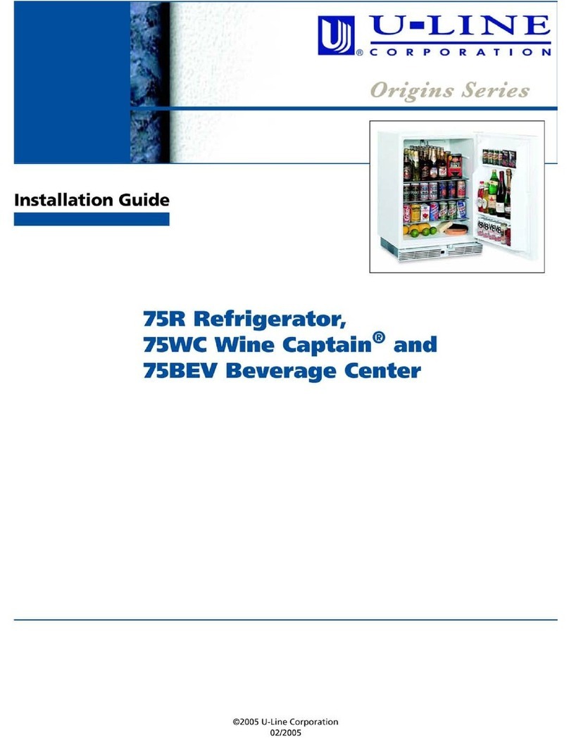 U-Line Origins 75R User manual