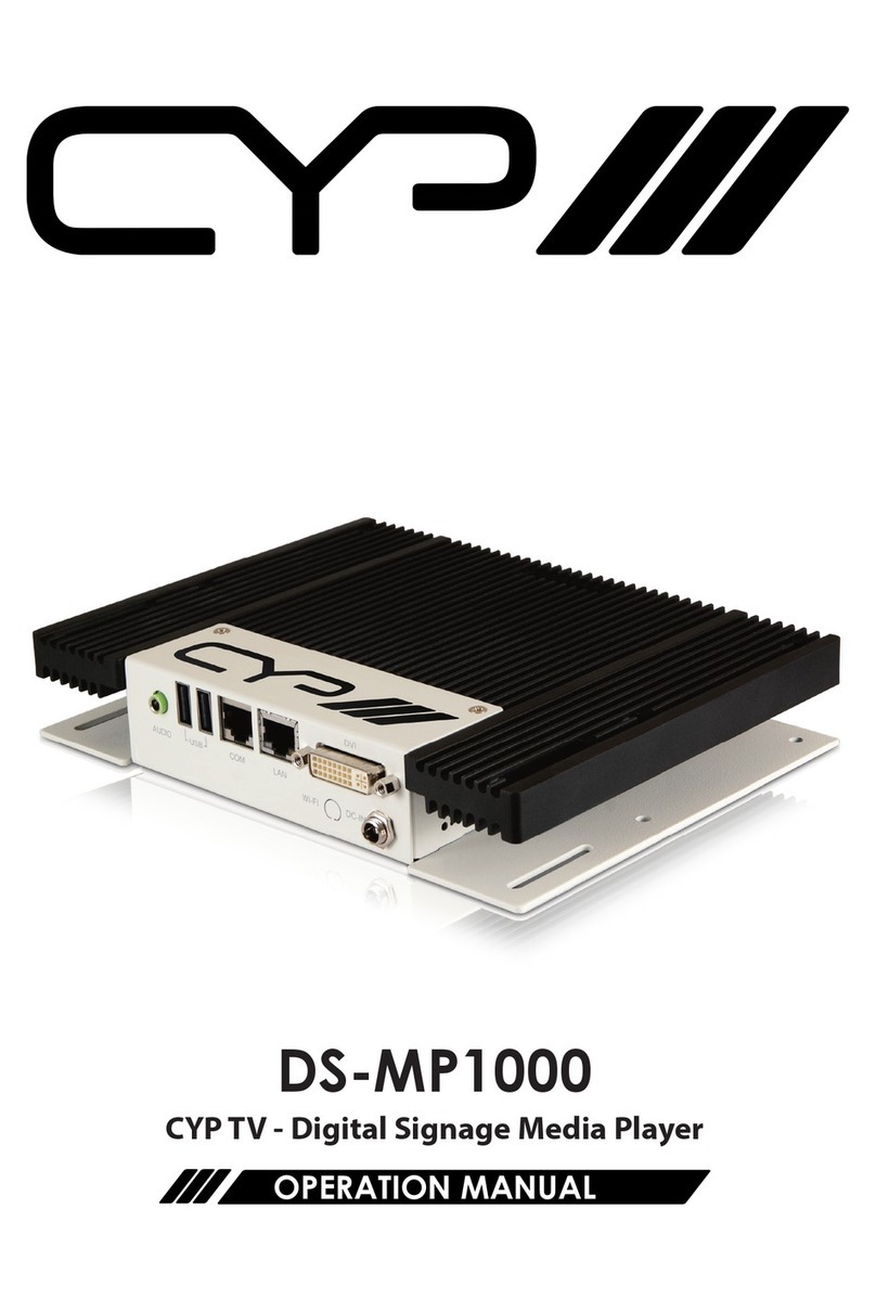 CYP DS-MP1000 User manual