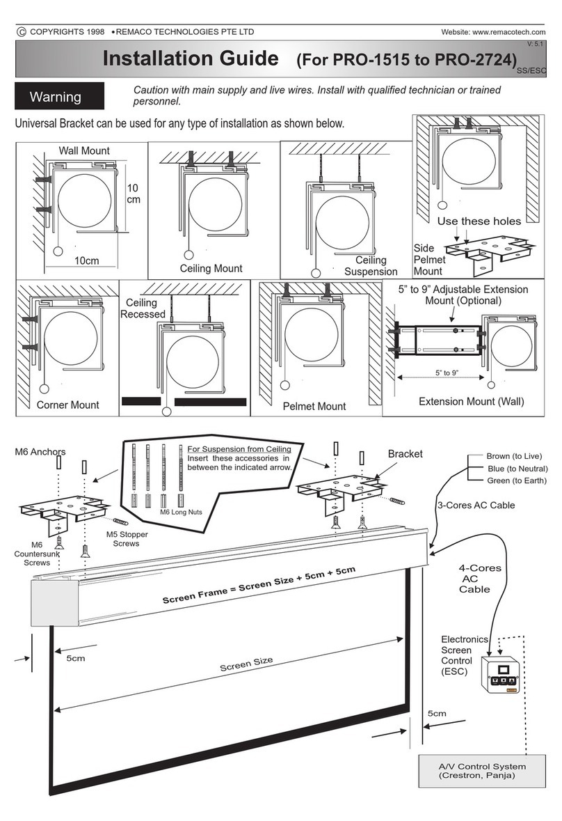 Remaco PRO-1515 installation guide