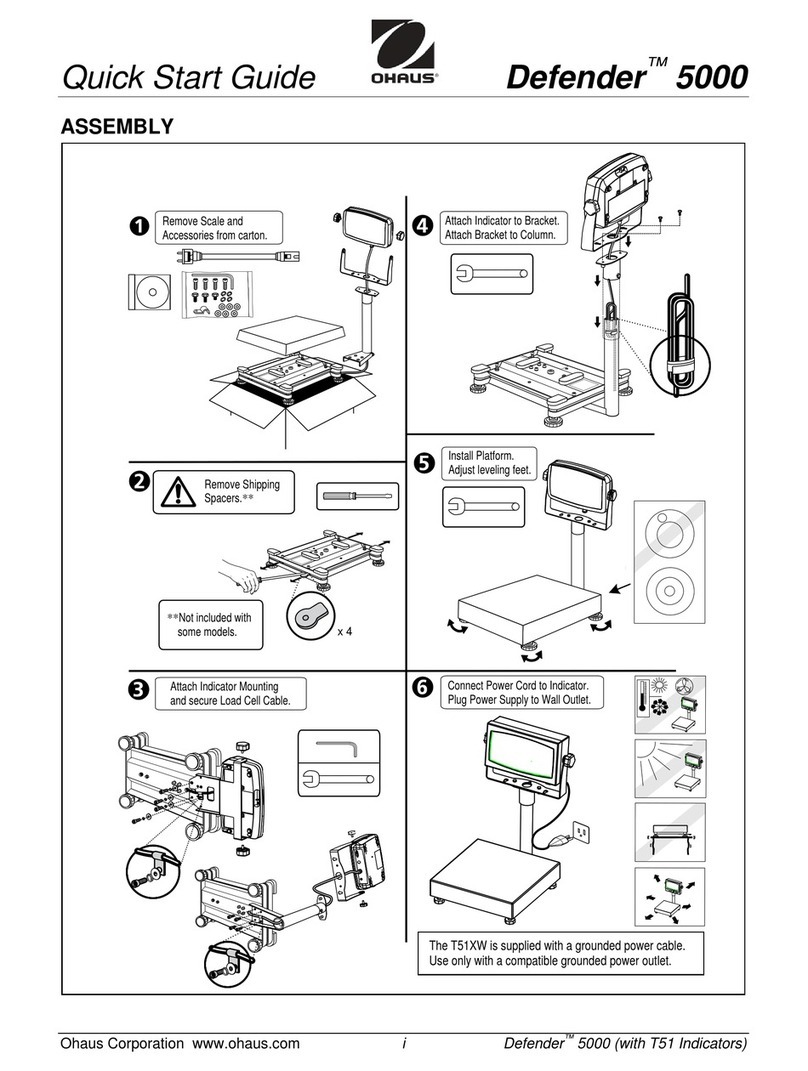 OHAUS 5000 User manual