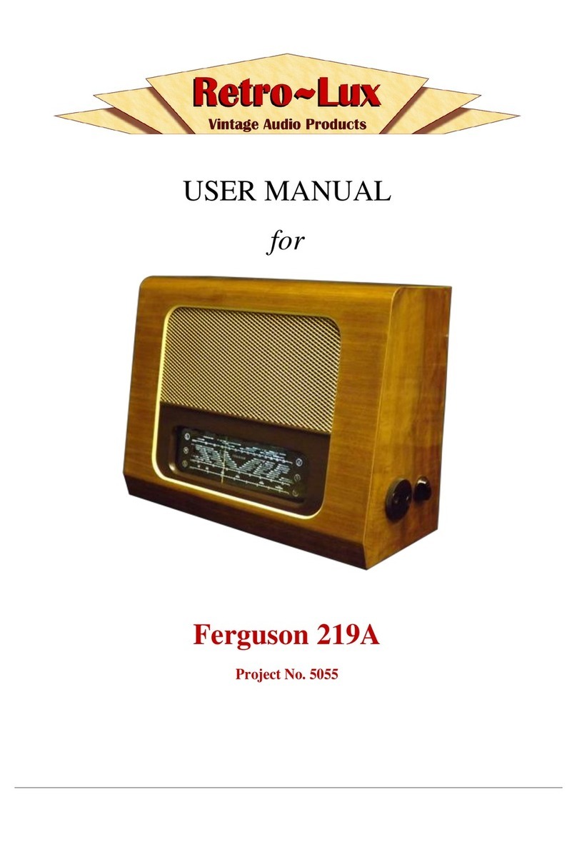 Retro-Lux Ferguson 219A User manual