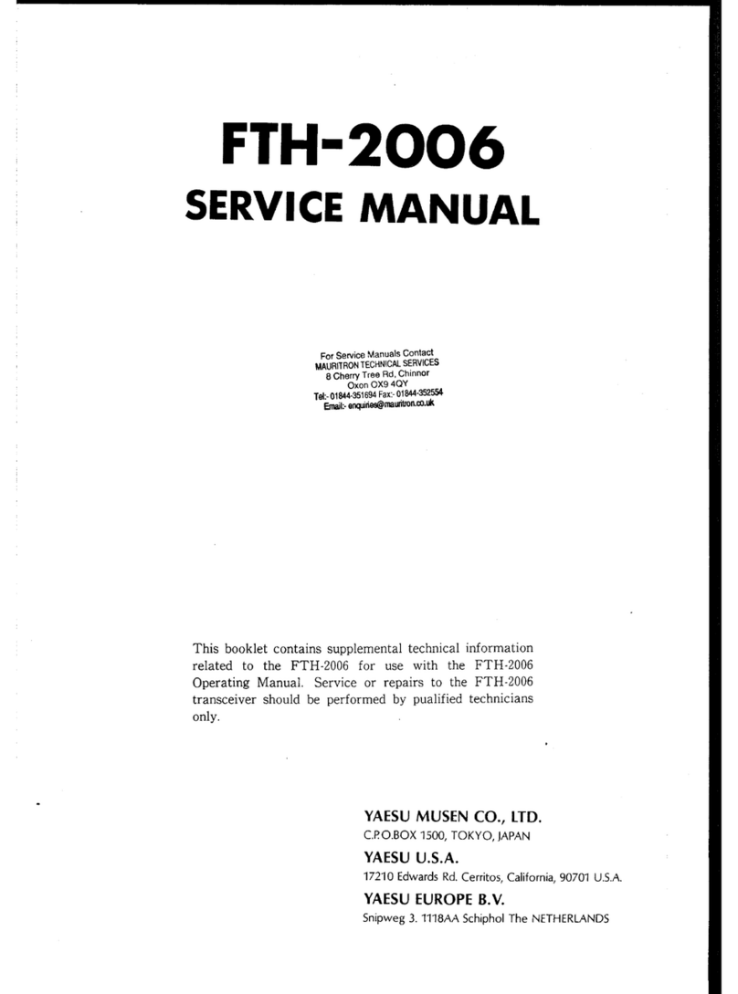 Yaesu FTH-2006 User manual