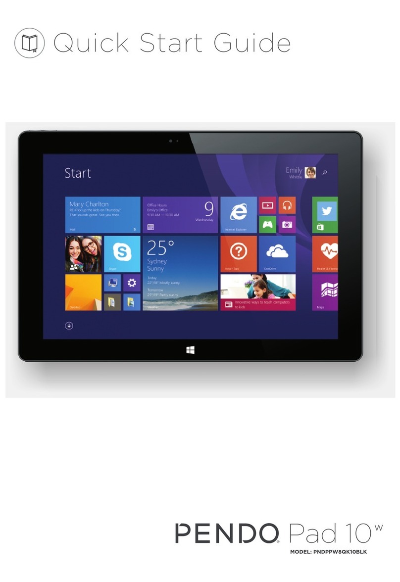 Pendo PAD 10 PNDPPW8QK10BLK User manual