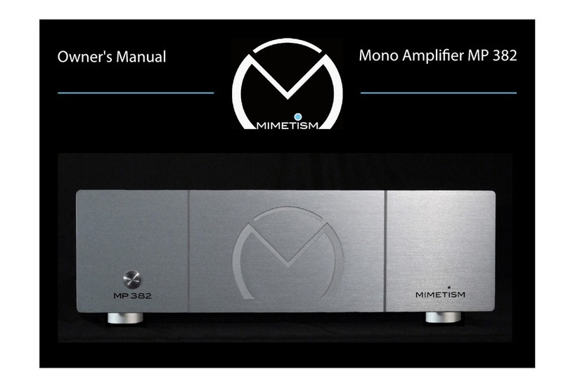 Mimetism MP 382 owner's manual