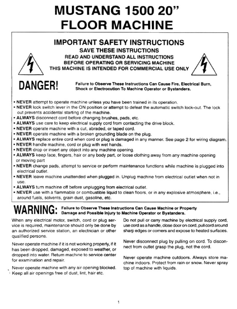 NSS mustang 1500 instruction manual