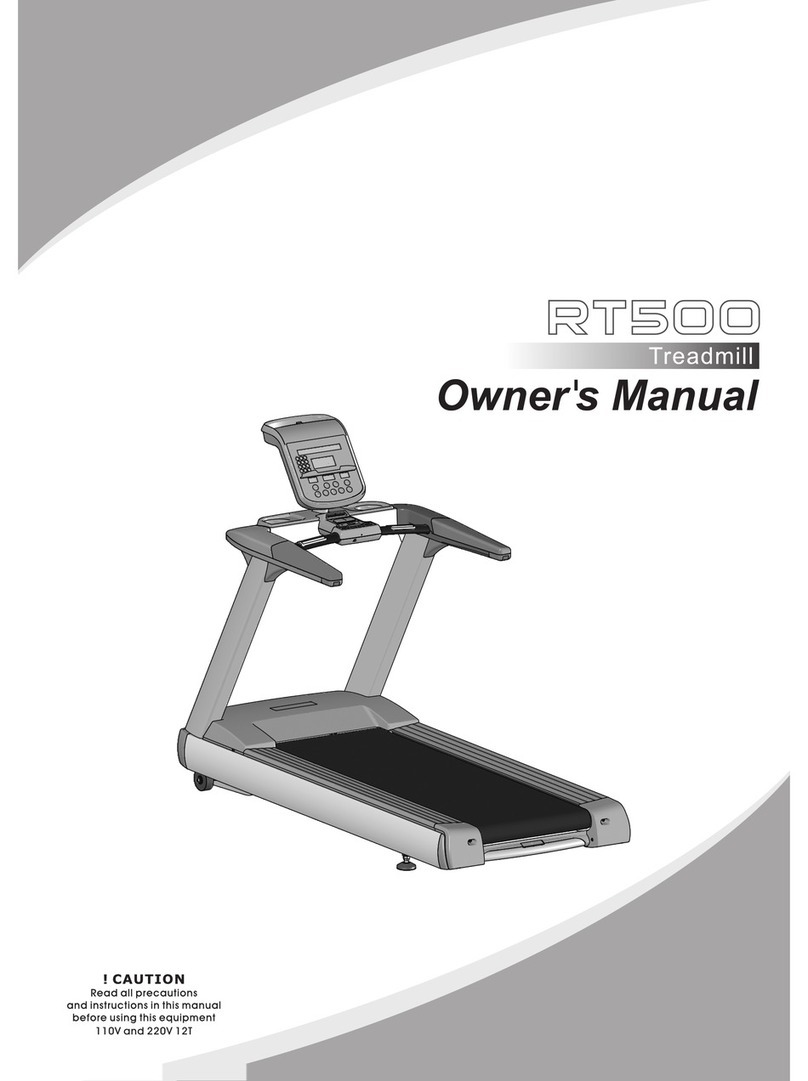 Treadmill RT500 owner's manual