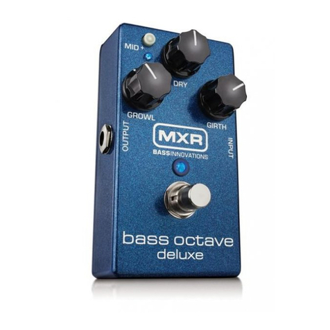 mxr m288 Bass Octave Deluxe User manual mxr m288 Bass Octave Deluxe User manual