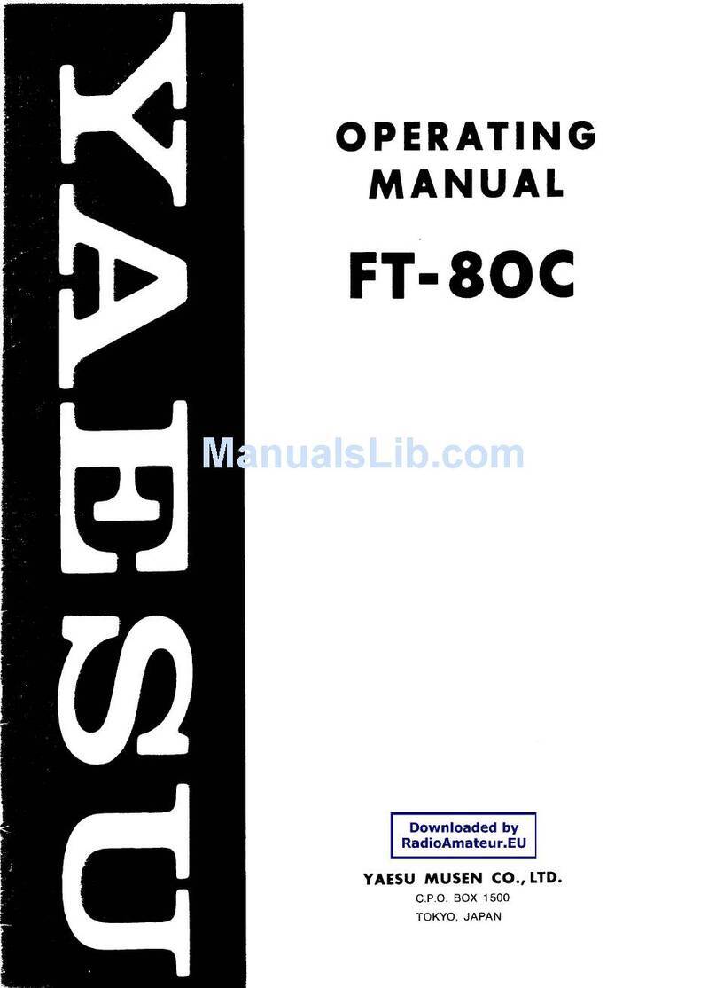 Yaesu FT-80C - SERVICE User manual Yaesu FT-80C - SERVICE User manual