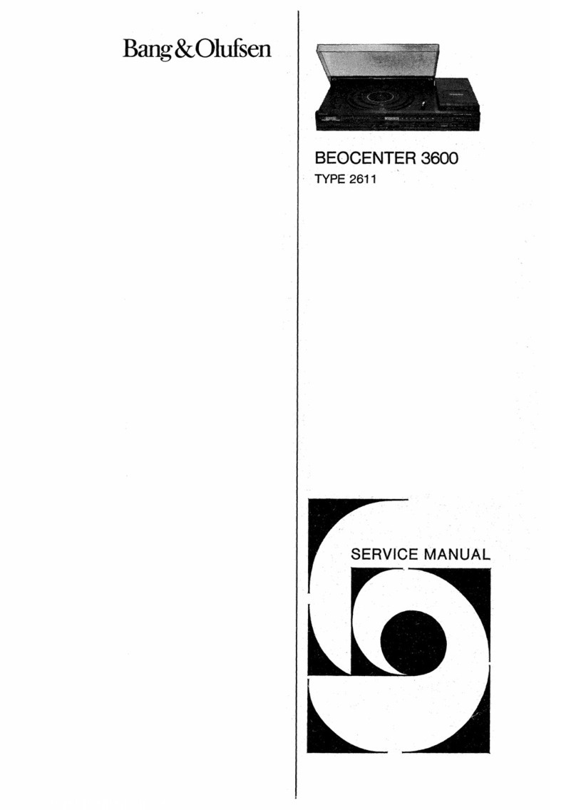 Bang & Olufsen BEOCENTER 3600 Service manual