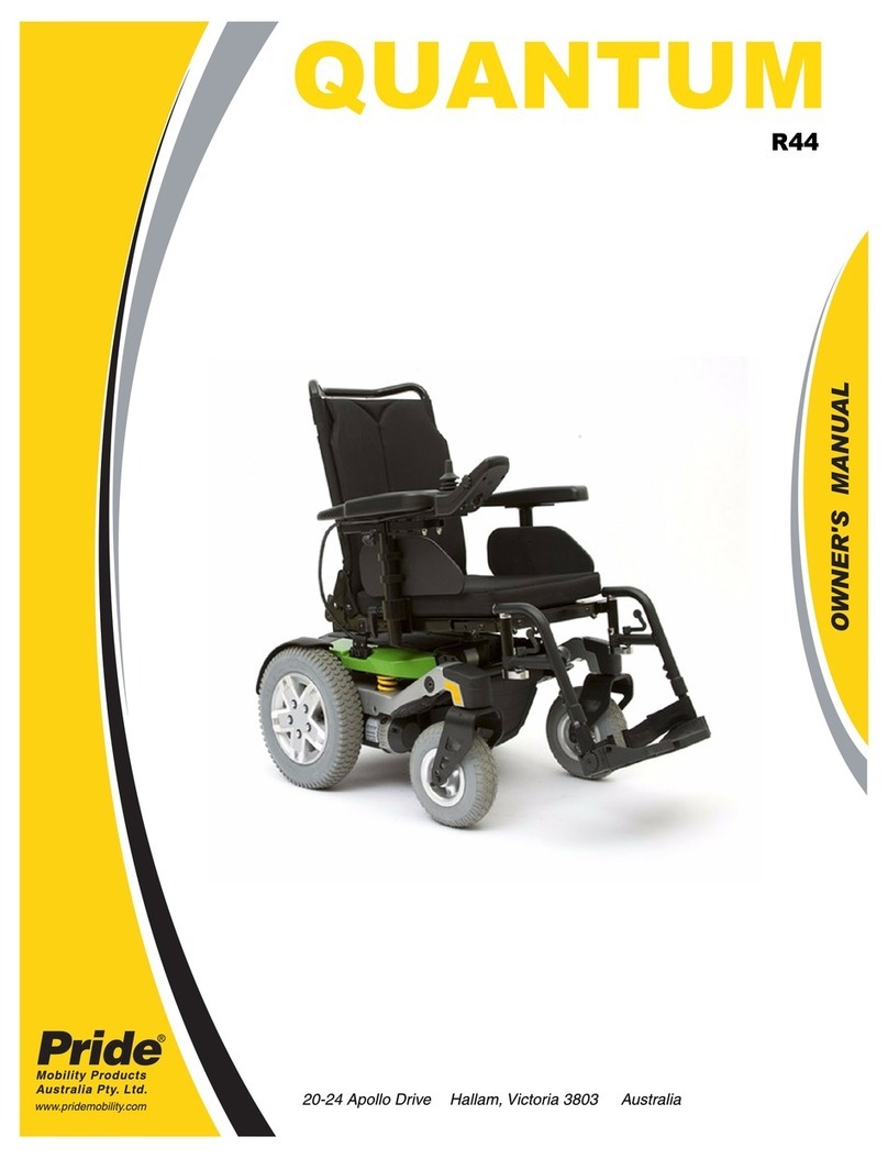 Pride Mobility Quantum R44 User manual Pride Mobility Quantum R44 User manual