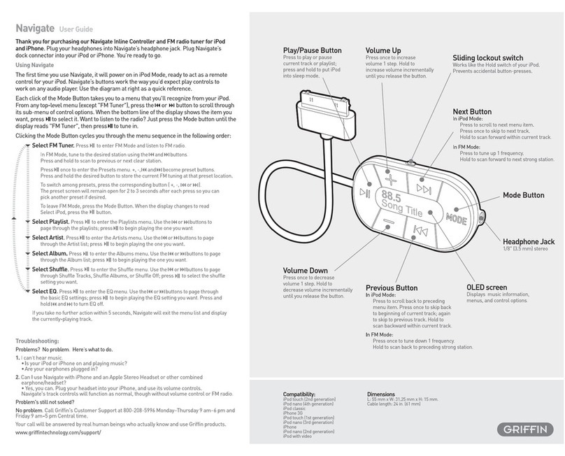 Griffin Technology Navigate user guide