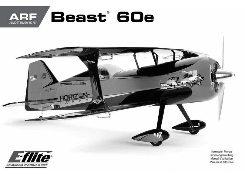 E-FLITE Beast 60e User manual