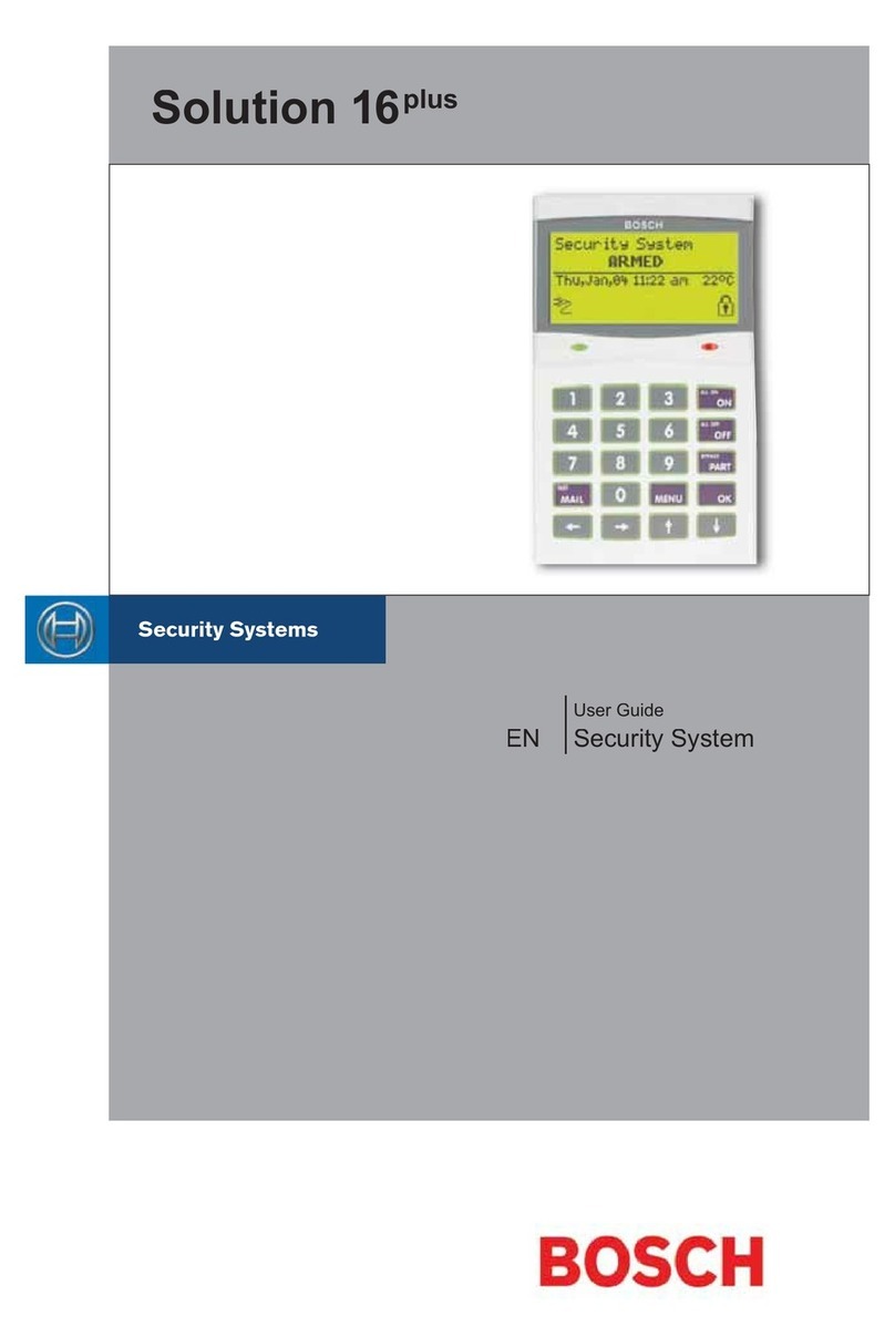 Security systems Solution 16 Plus user guide