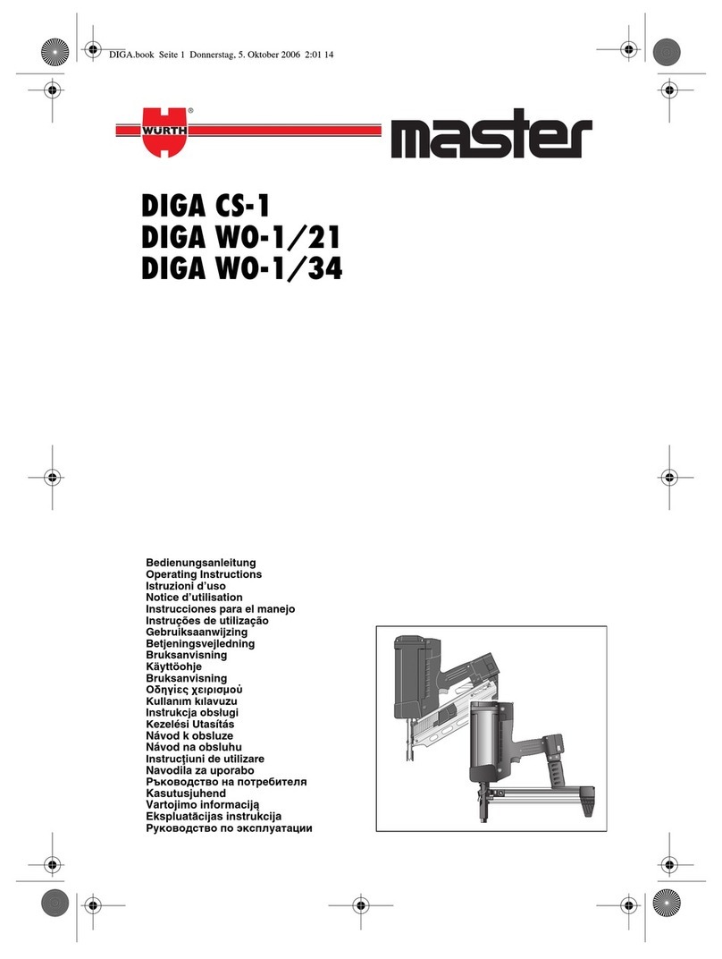 Master DIGA CS-1 operating instructions