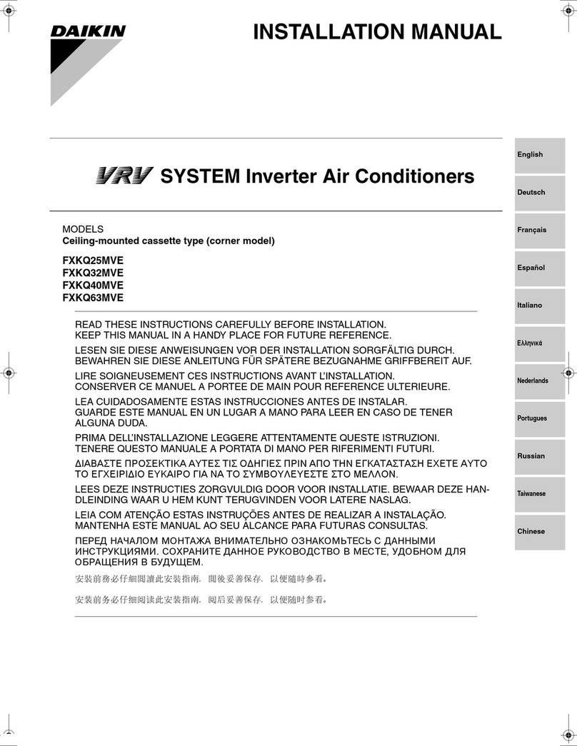 Daikin FXKQ25MVE User manual