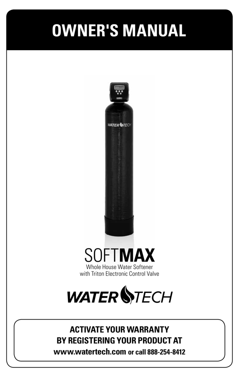 WaterTech softmax owner's manual