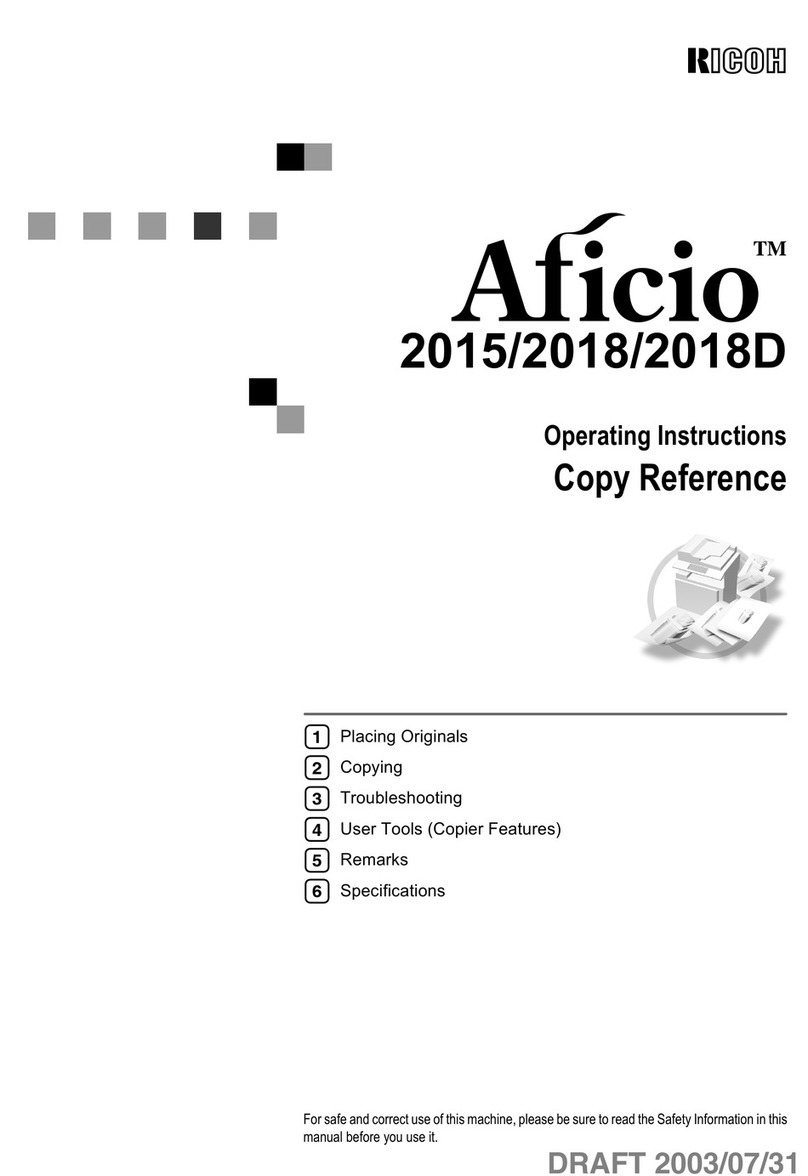 Ricoh 2015 User manual Ricoh 2015 User manual
