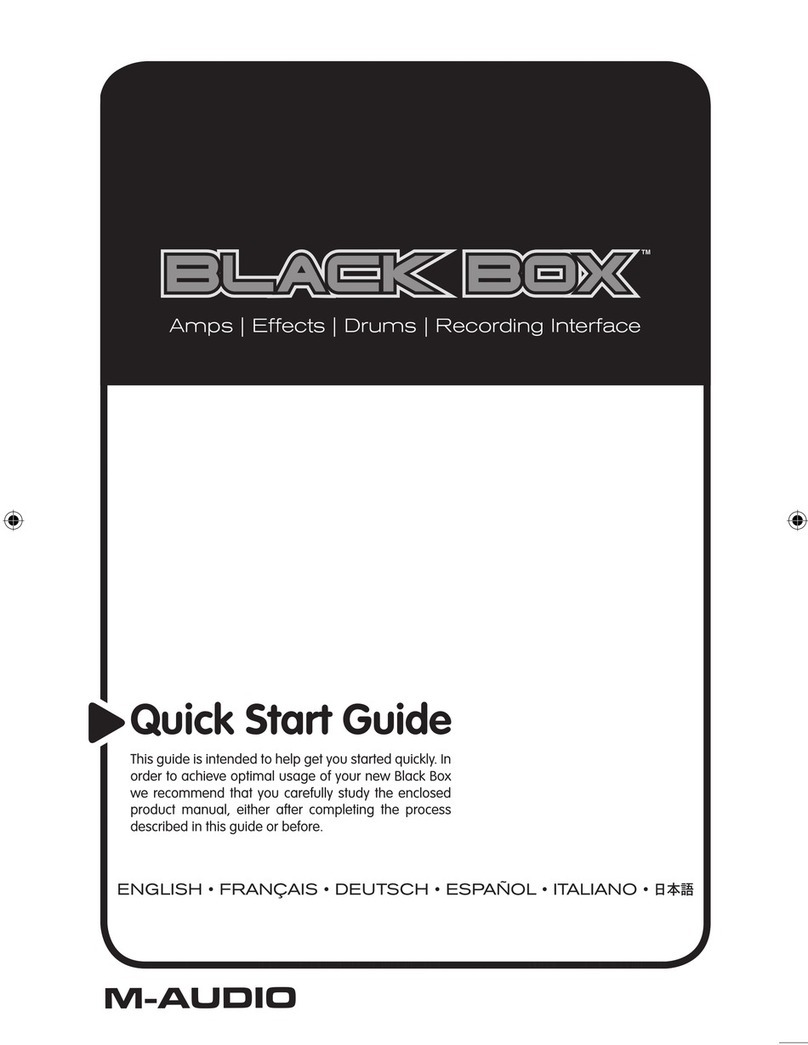 M-Audio Black Box quick start guide