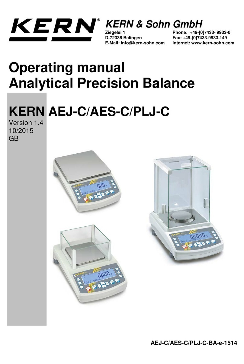 KERN AEJ-C User manual