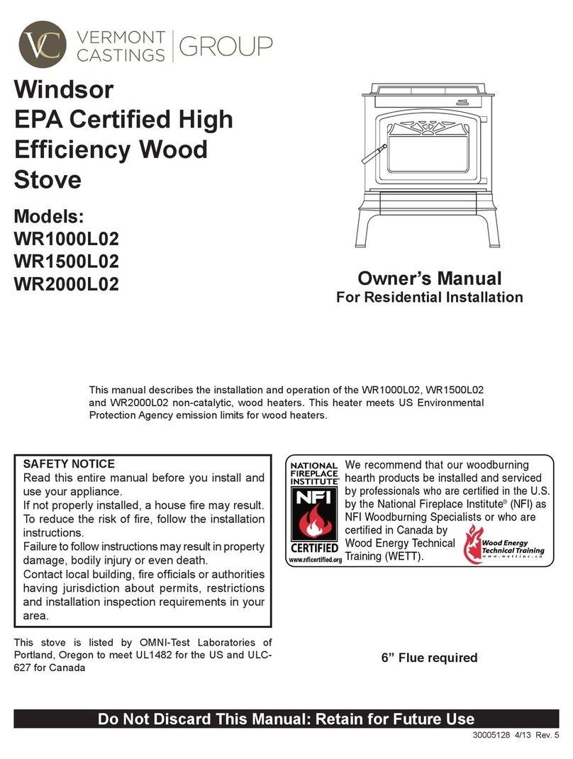 Vermont Castings WR1000L02 User manual Vermont Castings WR1000L02 User manual